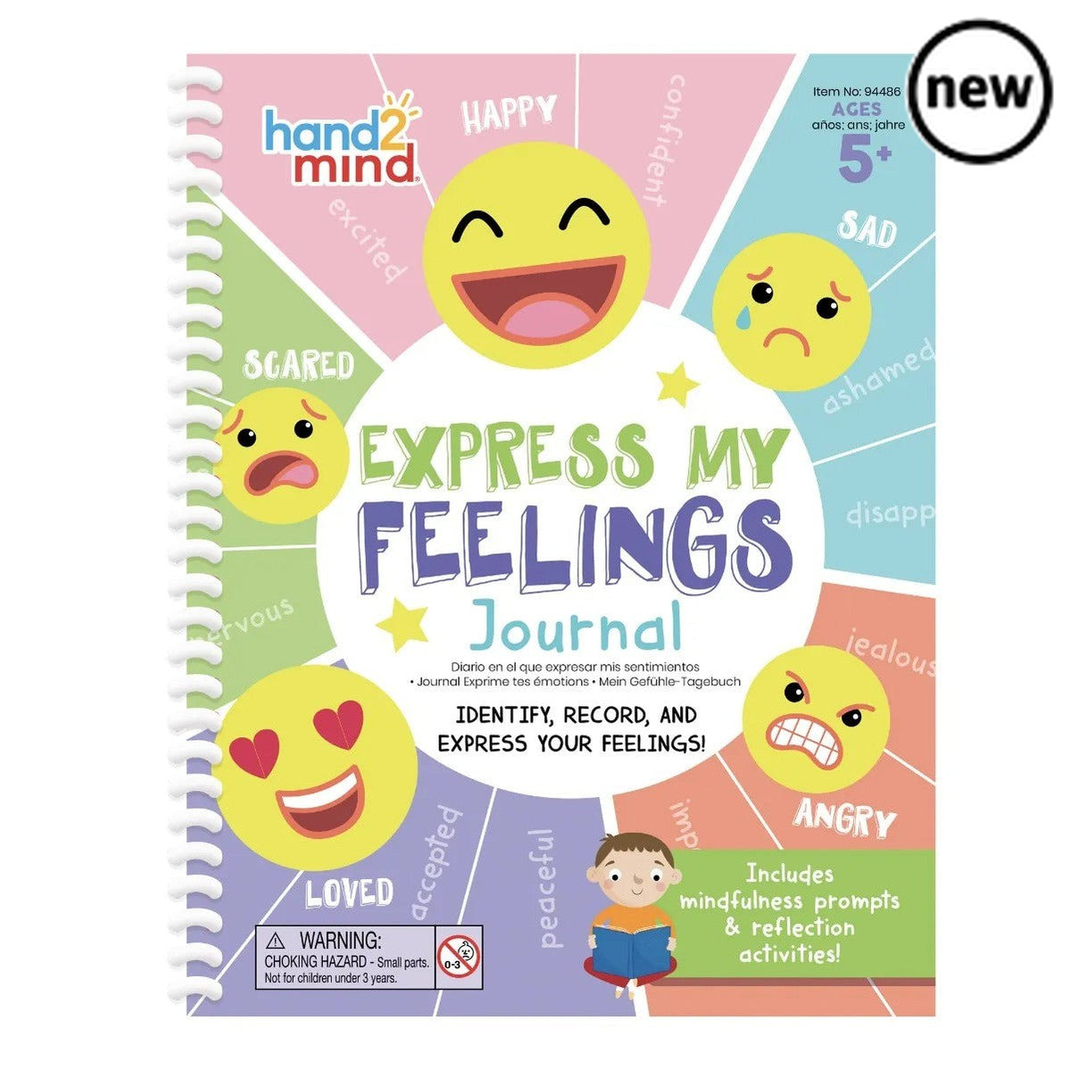 Express My Feelings Journal, Express My Feelings Journal,Emotions resources,Emotional resources,EYFS emotions,School emotion resources,classroom emotion resources, Express My Feelings Journal,This colourful social emotional learning (SEL) feelings journal for kids helps children aged 5 and up take a closer look at 20 amazing feelings through hands-on activities. From excited to disappointed, angry to accepted, children use this emotions journal to learn how to identify and manage their feelings, even theThi