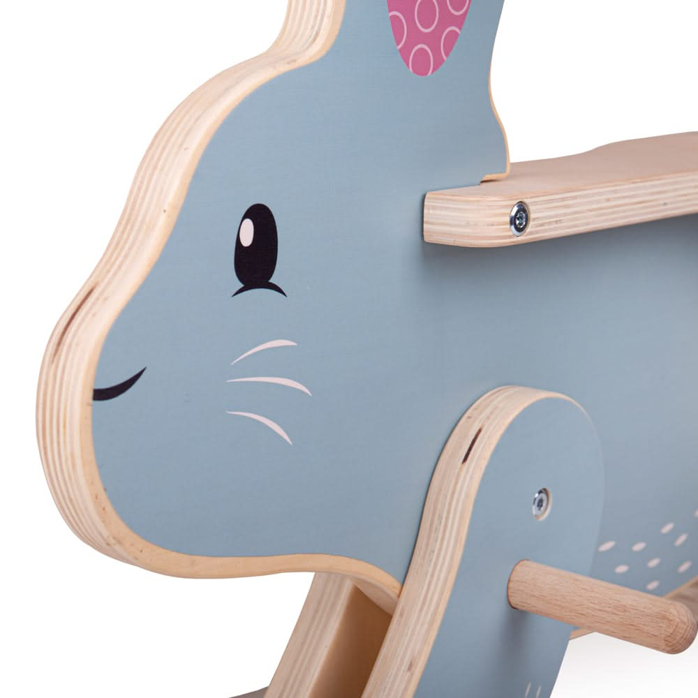 FSC 100% Rocking Rabbit, FSC 100% Rocking Rabbit, Toddler Rocker,Wooden Rocker toy,Bigjigs Toys, FSC 100% Rocking Rabbit,Hop aboard our adorable Rabbit Rocking Toy! This soft coloured ride on toy is made from sustainable, responsibly sourced wood from FSC® Certified forests. The contemporary design adds a stylish touch to any nursery or playroom. Suitable for tots aged 18 months and above, it is the ideal rocking toy for toddlers. The sa,FSCHop aboard our adorable Rabbit Rocking Toy! This soft coloured ride