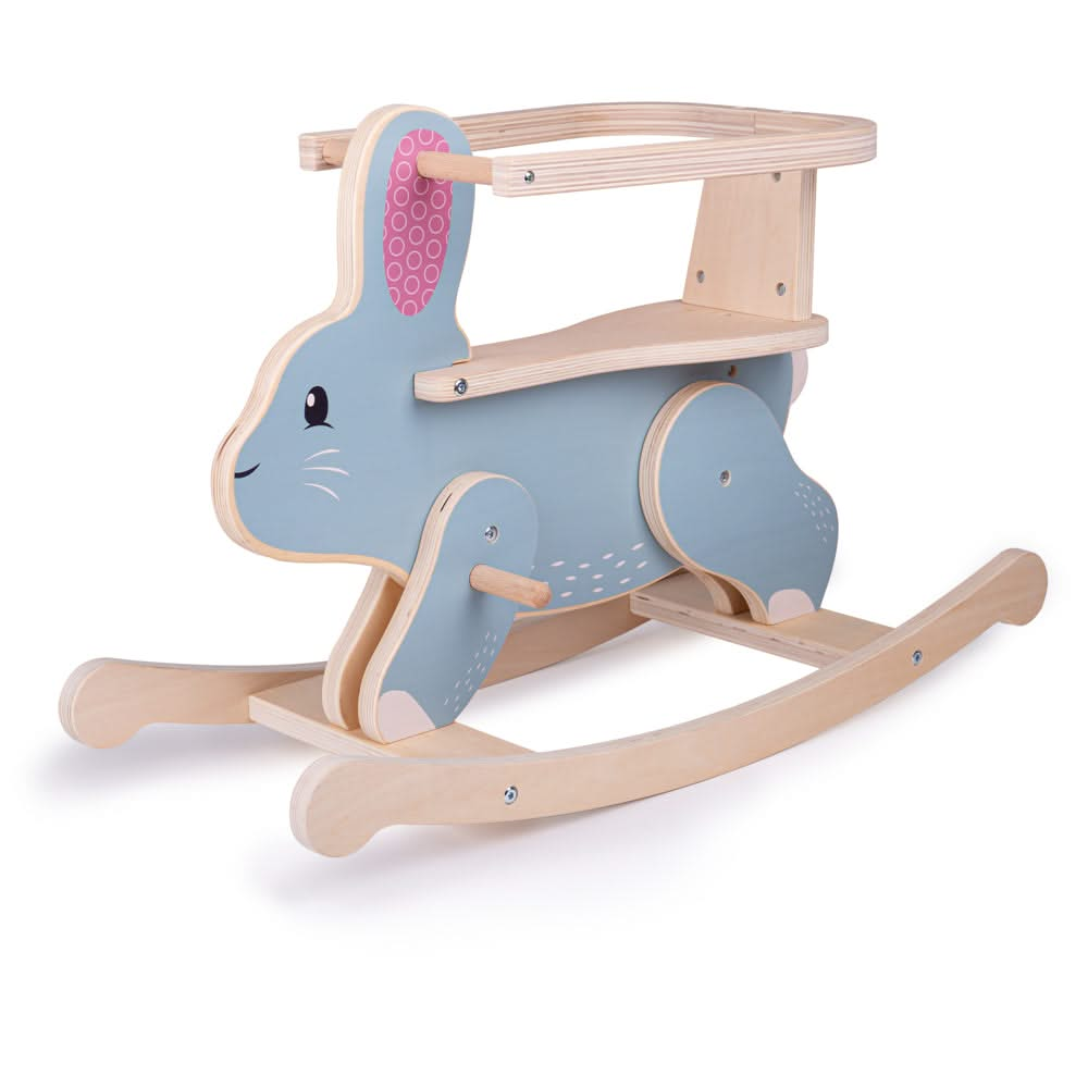 FSC 100% Rocking Rabbit, FSC 100% Rocking Rabbit, Toddler Rocker,Wooden Rocker toy,Bigjigs Toys, FSC 100% Rocking Rabbit,Hop aboard our adorable Rabbit Rocking Toy! This soft coloured ride on toy is made from sustainable, responsibly sourced wood from FSC® Certified forests. The contemporary design adds a stylish touch to any nursery or playroom. Suitable for tots aged 18 months and above, it is the ideal rocking toy for toddlers. The sa,FSCHop aboard our adorable Rabbit Rocking Toy! This soft coloured ride