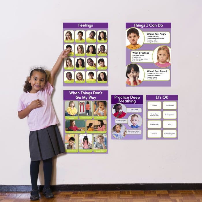 Feelings Bulletin Board Set, Feelings Bulletin Board Set,feelings resources,childrens feelings resources,autism feelings resources, Feelings Bulletin Board Set,This fabulous Feelings Bulletin Board Set encourages social skills for young learners and helps children express their own feelings and emotions. The Feelings Bulletin Board Set contains photographic visuals of various emotions and positive behaviour solutions. The Feelings Bulletin Board Set includes 5 unique posters.,Feelings Bulletin BoardThis fab