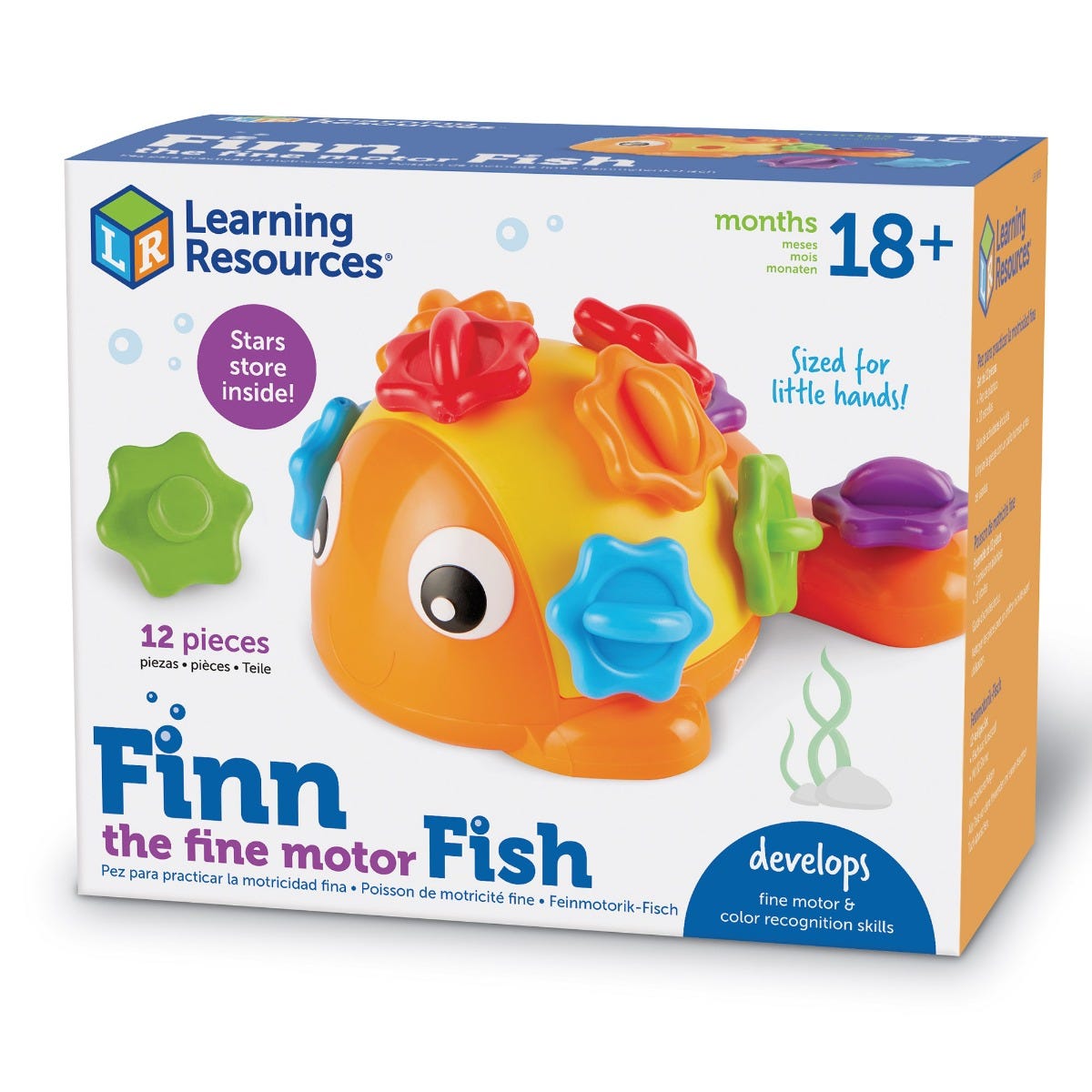 Finn the Fine Motor Fish, Finn the Fine Motor Fish,Learning Resources,Finn the Fine Motor Fish,TTS Group price match,TTS Group discounts, Finn the Fine Motor Fish,Meet Finn the Fine Motor Fish, the splashy, splashy fine motor toy that helps children build hand strength they need to succeed in school and beyond. This colourful Finn the Fine Motor Fish comes with 12 pinchable, pullable scales featuring indented surfaces that help children build pincer grasp skills, hand strength, ,FinnFinn the Fine Motor Fish