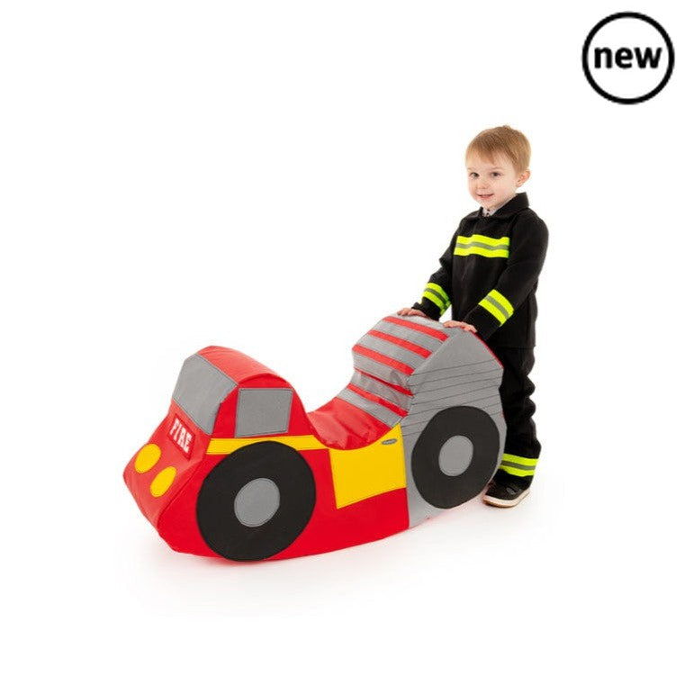 Fire Engine Rocker, Fire Engine Rocker,EYFS Rocker. Toddler Rocker, Soft play rocker. Children's soft play, toddler soft play, Fire Engine Rocker,The Fire Engine Rocker is designed to be a great role play toy and have a gentle rocking action that is safe for younger children. It is designed for one child to play on and is a fun addition in any nursery. The Rocker is made of soft foam with a brightly coloured, wipe clean PVC cover. For both indoor and outdoor use,FireThe Fire Engine Rocker is designed to be 