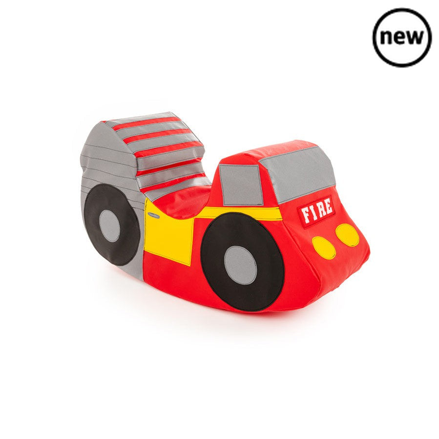 Fire Engine Rocker, Fire Engine Rocker,EYFS Rocker. Toddler Rocker, Soft play rocker. Children's soft play, toddler soft play, Fire Engine Rocker,The Fire Engine Rocker is designed to be a great role play toy and have a gentle rocking action that is safe for younger children. It is designed for one child to play on and is a fun addition in any nursery. The Rocker is made of soft foam with a brightly coloured, wipe clean PVC cover. For both indoor and outdoor use,Fire Engine RockerThe Fire Engine Rocker is d