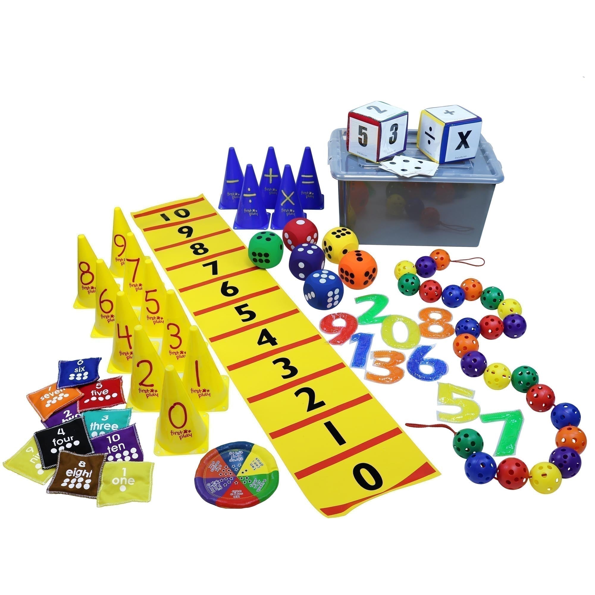 First play Maths Activity Chest, First play Maths Activity Chest,Games Activity Kit,PLAYGROUND AND SENSORY BALL PACKS,school playground play equipment, First play Maths Activity Chest,The First play Math's Activity Chest is an innovative kit specifically designed to integrate maths learning with physical activity. This unique approach aims to make learning numeracy fun, engaging, and interactive, while also promoting physical fitness. Key Features: Learn Numeracy Through Play: The kit's resources fa,First p