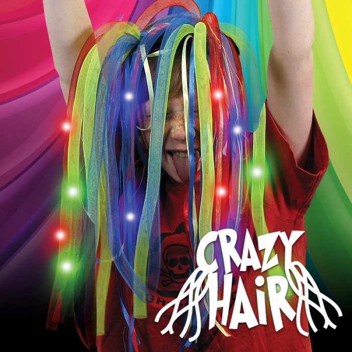 Flashing Crazy Hair, Flashing Crazy Hair,flashing crazy hair,glow,co.uk,flashing novelties,flashing novelty toys,fancy dress light up toys, Flashing Crazy Hair,The Flashing Crazy Hair has two bunches of bright and colourful flashing dreadlocks are featured on a flexible headband with bright LEDs running through intermittent hair strands. The Flashing Crazy Hair is a great way to have flashing effects on your head leaving your hands free for more flashing fun! Flashing Crazy H,Flashing Crazy HairThe Flashing