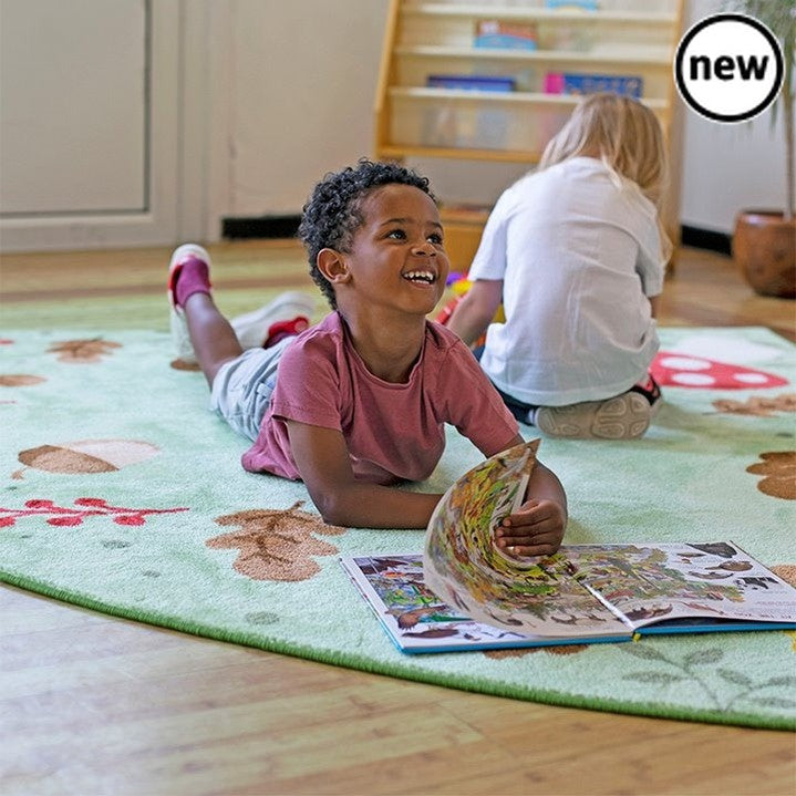 Forest Friends Corner Placement Carpet, Forest Friends Corner Placement Carpet,Classroom carpet,classroom rugs,classroom placement carpets, Forest Friends Corner Placement Carpet,The Forest Friends Corner Placement Carpet is a neutral carpet that is perfect for creating a calm atmosphere in the classroom, as well as promoting quiet time and child wellbeing. Forest Friends Corner Placement Carpet Distinctive and brightly coloured, child friendly designs Designed to encourage learning through int,Forest Frien