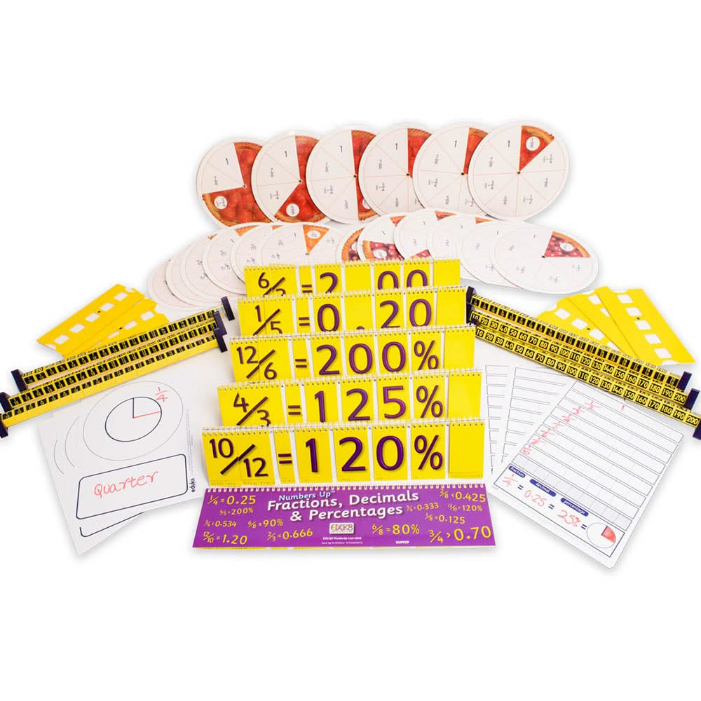 Fraction Decimal Percentage Group Pack, Fraction Decimal Percentage Group Pack, Classroom percentages resources, Percentage learning resources , Fraction Decimal Percentage Group Pack,Introducing our comprehensive pack designed to help children develop a solid understanding of comparing fractions, decimals, and percentages, as well as their equivalents. This pack includes a variety of engaging and interactive tools that will make learning fun and effective. With 30 dry erase fractions,Introducing our compre