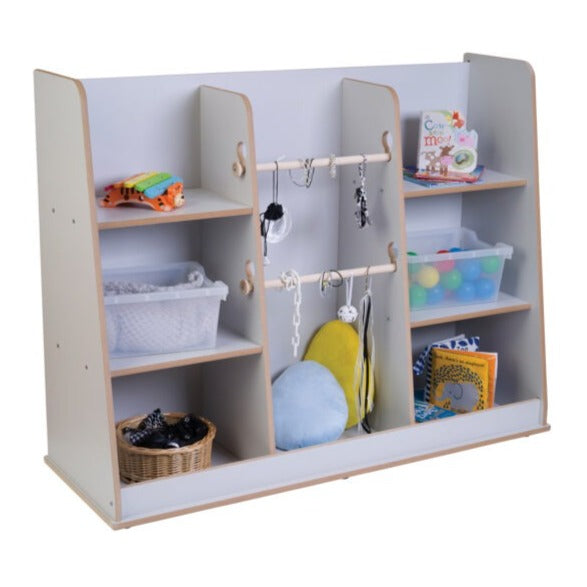 Free Standing Loose Parts Shelf Grey, Free Standing Loose Parts Shelf Grey,classroom storage,nursery storage cupboard,classroom storage, Free Standing Loose Parts Shelf Grey,Free Standing Loose Parts Shelf Grey The Free Standing Loose Parts Shelf Grey is a robust, versatile, and safety-conscious storage solution designed to meet the unique needs of educational environments like Early Years Foundation Stage (EYFS) facilities and schools. Its thoughtful design promotes organisation,Free Standing Loose Parts S