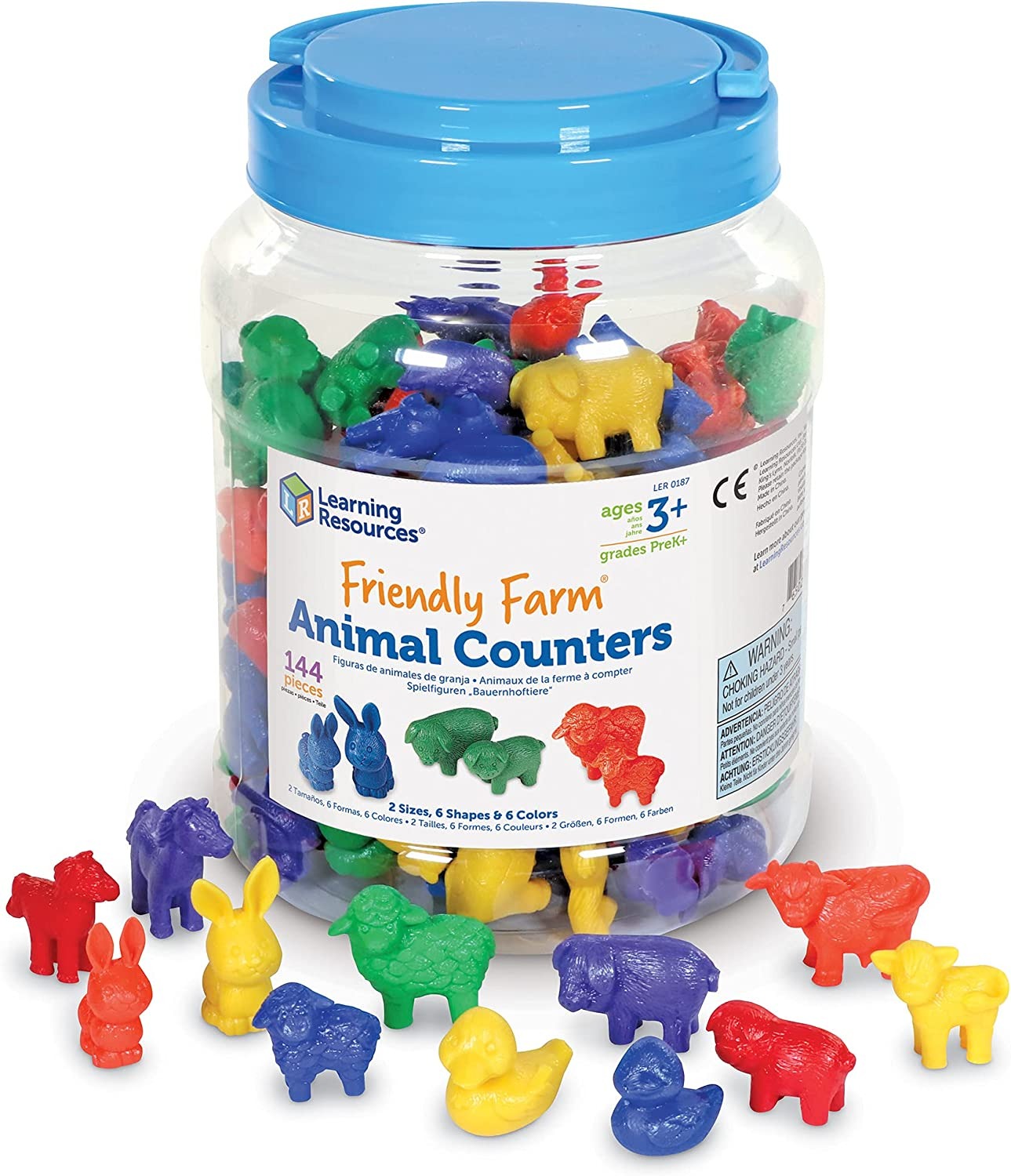 Friendly Farm Animal Counters Set of 144, Friendly Farm Animal Counters Set of 144,numeracy resources,school numeracy resources,school classroom resources, Friendly Farm Animal Counters Set of 144,These Friendly Farm Animal Counters are a set of 144 colourful animals including a cow, horse, pig, chicken, duck and sheep themed counters. These Friendly Farm Animal Counters can be used for a wide range of (mathematical) activities. Sort the farm animals by shape or by colour or to create a pattern of animals. 