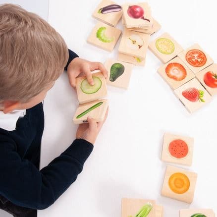 Fruit and Vegetable Match, Fruit and Vegetable Match,Match Game,Matching toys,wooden matching games,early years matching toys,classroom matching toys, Fruit and Vegetable Match,The Fruit and Vegetable Match games is a fun and versatile wooden game, our TickiT® Fruit & Vegetable Match is a set of fourteen pairs of smooth tactile basswood ply tiles with a clear colour print on one side of real photographic images of fruits and vegetables. The squareThe Fruit and Vegetable Match games is a fun and versatile wo