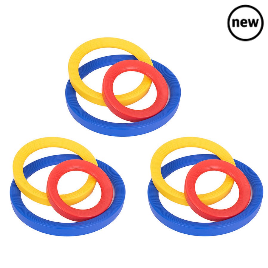 Giant Plastic Activity Rings Set, Giant Plastic Activity Rings Set,school numeracy resources,classroom numeracy resources, Giant Plastic Activity Rings Set,The Giant Plastic Activity Rings Set is a set of 9 high quality rings in 3 different sizes - 3 small (25cm diameter), 3 medium (35cm diameter) and 3 large (45cm diameter). The Giant Plastic Activity Rings Set come in different sizes which are colour coded for easy recognition. Use indoors or outdoors for a range ofThe Giant Plastic Activity Rings Set is 