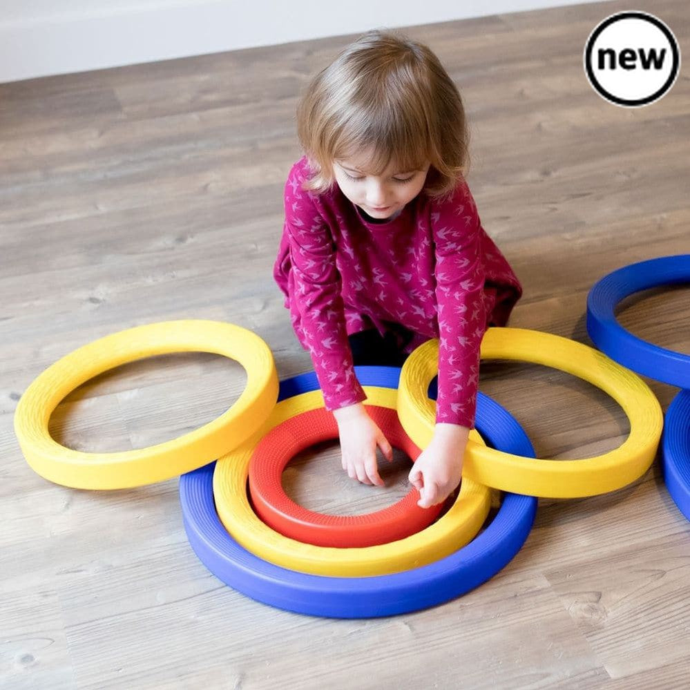 Giant Plastic Activity Rings Set, Giant Plastic Activity Rings Set,school numeracy resources,classroom numeracy resources, Giant Plastic Activity Rings Set,The Giant Plastic Activity Rings Set is a set of 9 high quality rings in 3 different sizes - 3 small (25cm diameter), 3 medium (35cm diameter) and 3 large (45cm diameter). The Giant Plastic Activity Rings Set come in different sizes which are colour coded for easy recognition. Use indoors or outdoors for a range ofThe Giant Plastic Activity Rings Set is 