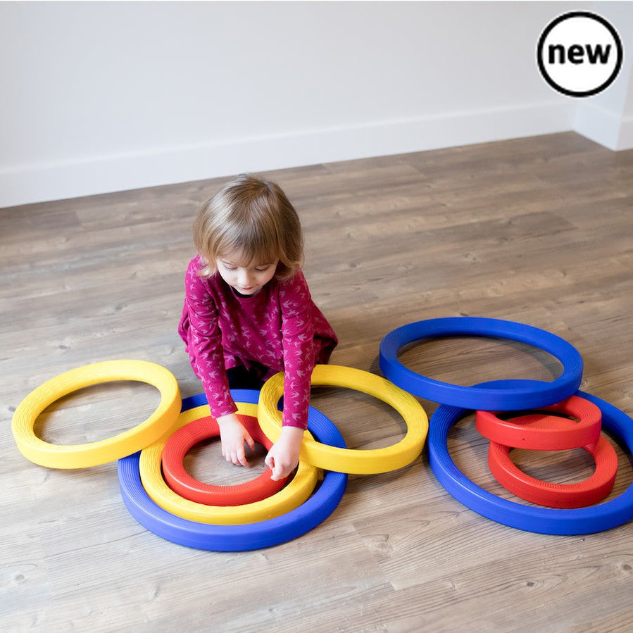 Giant Plastic Activity Rings Set, Giant Plastic Activity Rings Set,school numeracy resources,classroom numeracy resources, Giant Plastic Activity Rings Set,The Giant Plastic Activity Rings Set is a set of 9 high quality rings in 3 different sizes - 3 small (25cm diameter), 3 medium (35cm diameter) and 3 large (45cm diameter). The Giant Plastic Activity Rings Set come in different sizes which are colour coded for easy recognition. Use indoors or outdoors for a range ofThe Giant Plastic Activity Rings Set is 