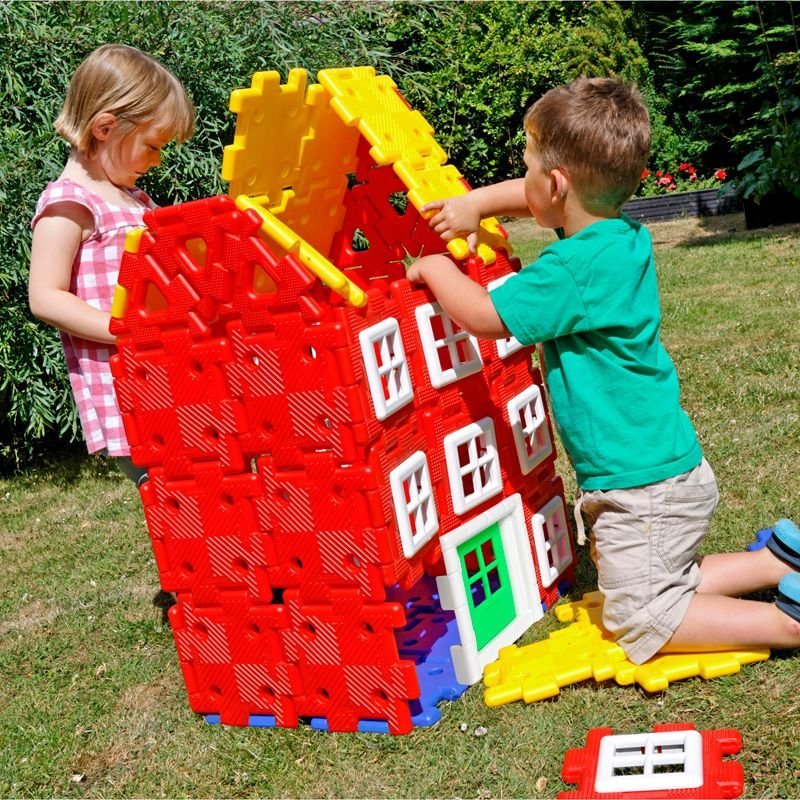 Giant Polydron House Builder, Giant Polydron House Builder,Polydron toys,Polydron discount code,,building blocks,sensory building blocks,sensory toys,fiddle toys,manual dexterity toys, Giant Polydron House Builder,Budding young builders and architects will love to construct their own buildings with this attractive set. Giant Polydron House Builder contains enough pieces to build a house, a skyscraper, a church or any design from within a child's imagination. Children will not just love building their house 