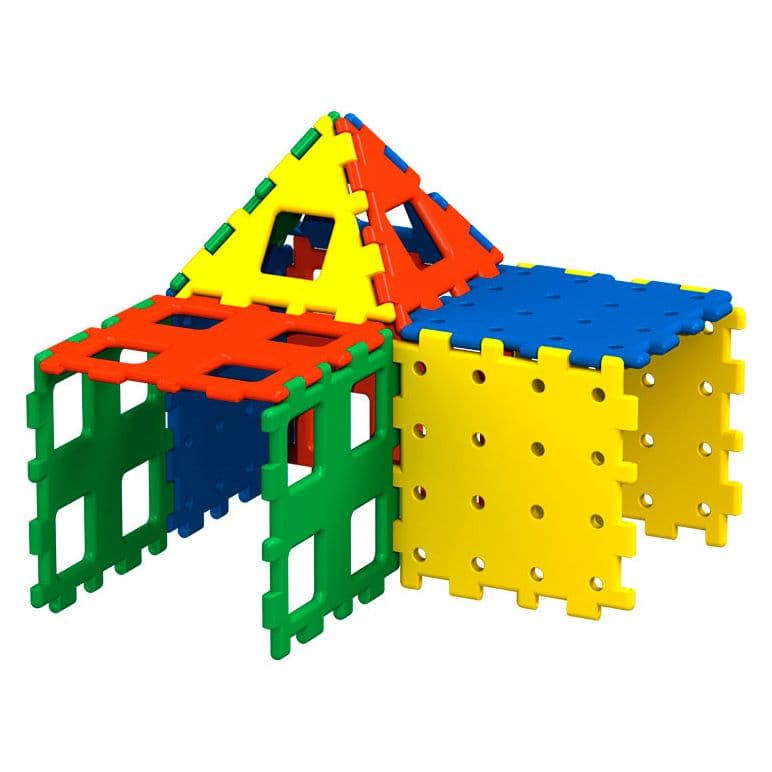 Giant Polydron XL Set 1, Giant Polydron XL Set 1,Polydron toys,Polydron discount code,,building blocks,sensory building blocks,sensory toys,fiddle toys,manual dexterity toys, Giant Polydron XL Set 1,The Giant Polydron XL Set 1 is the ultimate building toy for children. With its 12 large, durable pieces, children can let their imaginations run wild as they create castles, princess towers, cars, boats, houses, and even tunnels to crawl through. This set is not only fun but also educational. Children will lear