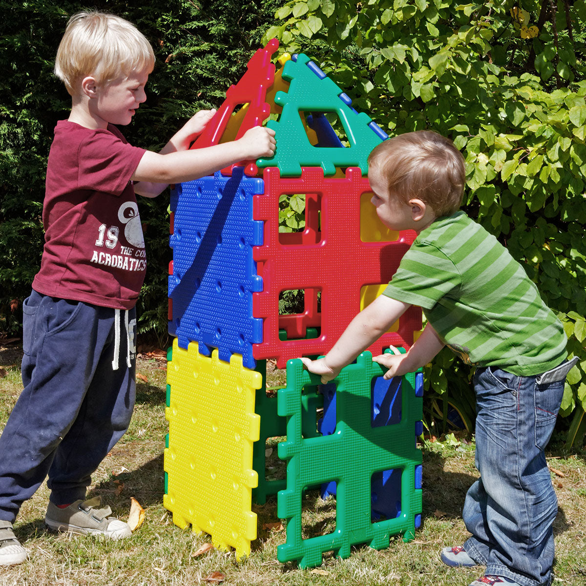 Giant Polydron XL Set 1, Giant Polydron XL Set 1,Polydron toys,Polydron discount code,,building blocks,sensory building blocks,sensory toys,fiddle toys,manual dexterity toys, Giant Polydron XL Set 1,The Giant Polydron XL Set 1 is the ultimate building toy for children. With its 12 large, durable pieces, children can let their imaginations run wild as they create castles, princess towers, cars, boats, houses, and even tunnels to crawl through. This set is not only fun but also educational. Children will lear