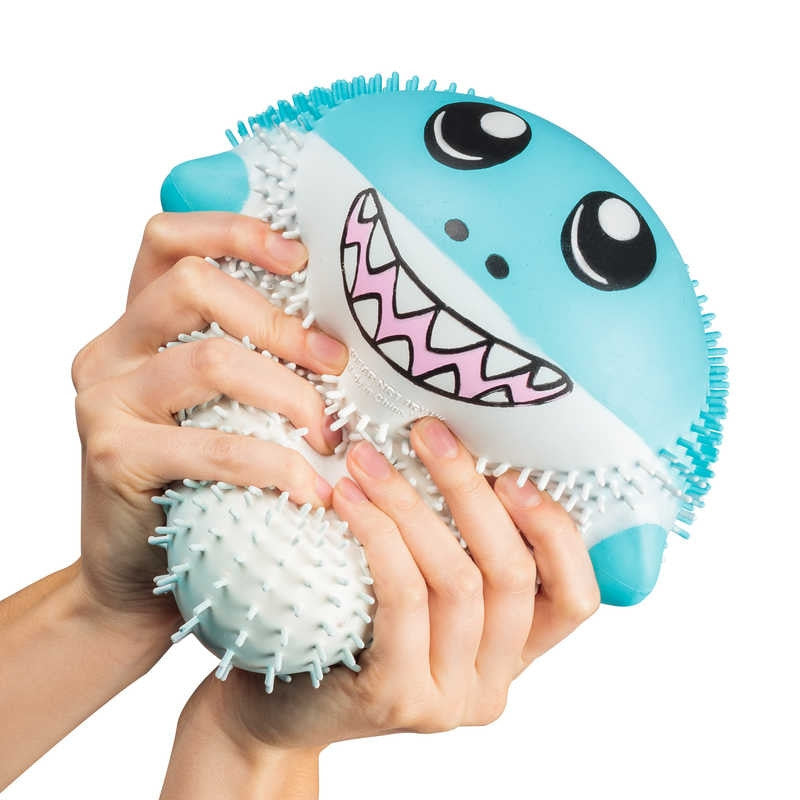 Giant Puffem Shark, Giant Puffem Shark,Squeezy stress ball,Tactile stress ball,stress ball, stress ball,autism stress ball,autism fidget ball,autism fidget toys, Giant Puffem Shark,Round puffy shark that can be squished and stretched in many ways, but always returns to its original shape. The features of our Giant Puffems are exaggerated to be extra cute, and they're covered in mini stretchy tendrils to make them extremely tactile in nature. Inside they are filled with a special foam which gives ,Giant Puff