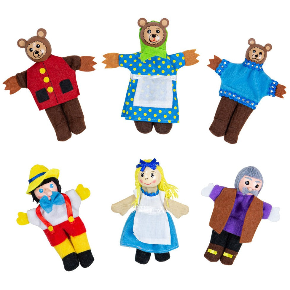 Goldilocks Finger Puppets, Goldilocks Finger Puppets,Bigjigs Goldilocks Finger Puppets,Finger Puppet Toys,Goldilocks Finger Puppets, Goldilocks Finger Puppets,These delightful wooden Finger Puppets bring to life the beloved characters from the classic fairy tale "Goldilocks and the Three Bears." Designed with young children in mind, these puppets are perfectly sized for little fingers, making them an excellent tool for developing creative and interactive play sessions. HereThese delightful wooden Finger Pup