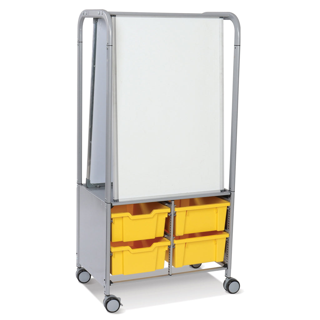 Gratnells MakerHub Cart, Gratnells MakerHub Cart,MakerHub Cart,Gratnells storage equipment, Gratnells MakerHub Cart,Part of the Callero range, the MakerHub is a manoeuvrable double-sided resource hub which allows any learning space to be used dynamically for the benefit of teachers and learners. It holds two easily interchangeable whiteboards- simply lift them up and pull them down toPart of the Callero range, the MakerHub is a manoeuvrable double-sided resource hub which allows any learning space to be use