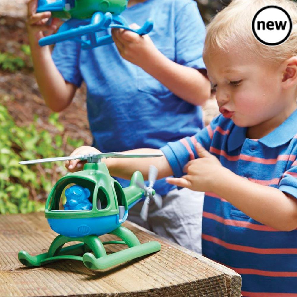 Green Toys Helicopter, Green Toys Helicopter,Green Toys UK,Green Toys, Eco Toys,Eco Friendly Toys,Green toys plane, Green toys eco friendly, green toys, pretend play toys, Green Toys Helicopter,Introducing the exhilarating Green Toys Helicopter - the ultimate adventure companion for children! This high-flying toy is designed to provide hours of entertainment and inspire imaginative play. With its two spinning rotors and sleek skids, this eco-friendly helicopter is ready to take flight! Your child can easily