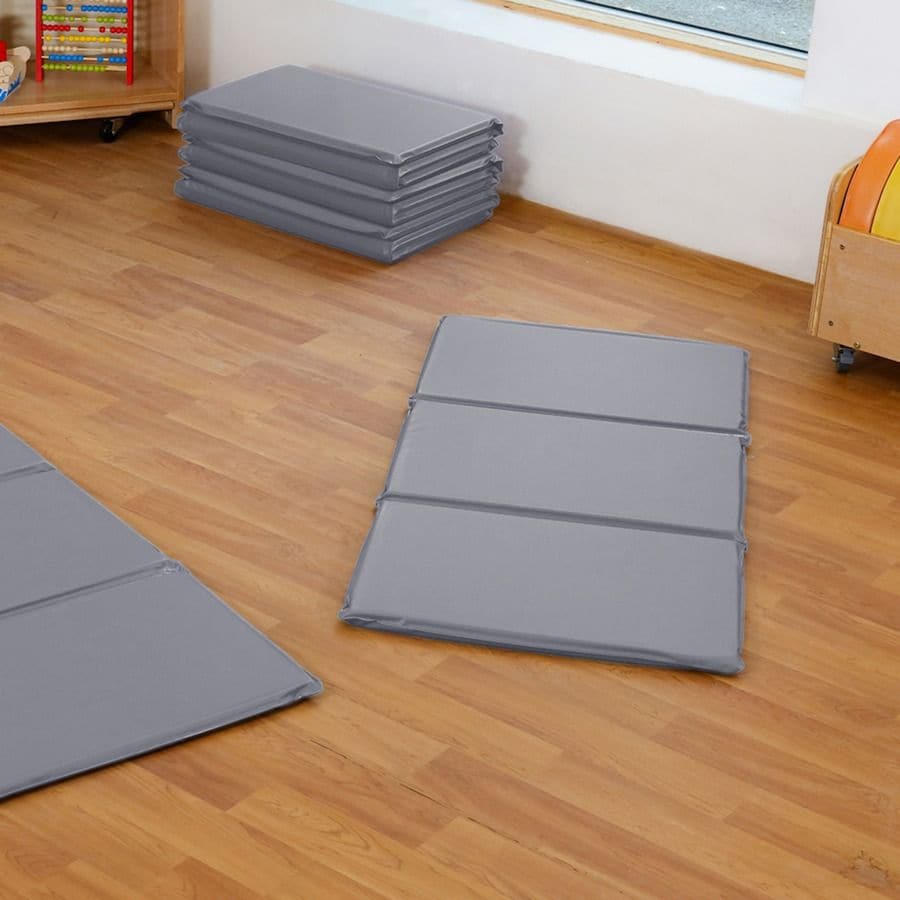 Grey Folding Sleep Mat 10pk, Grey Folding Sleep Mat 10pk, EYFS Sleep mats,Sleep Mats, Nursery sleep mats, Folding sleep mats, Children's sleep mats, Grey Folding Sleep Mat 10pk,Easy to store and use sleep mats perfect for Early years and Nursery settings, these Grey Folding Sleep Mats are soft and comfortable and easy to keep clean with a quick wipe down.Foldable sleep mats are a must-have for Early years and Nursery settings, and our Grey Folding Sleep Mat is the perfect solution forEasy to store and use s