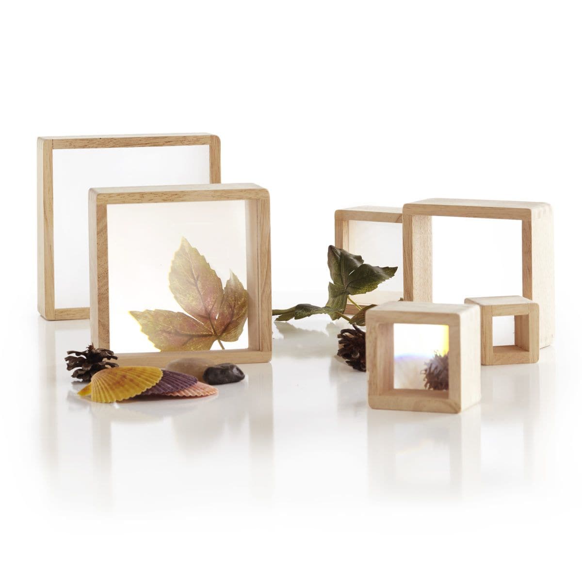 Guidecraft Magnification Blocks, Guidecraft Magnification Blocks,Guidecraft Blocks,sensory toys,Morleys,HANDSONLEARNING,taskmasteronline.co.uk, Guidecraft Magnification Blocks,The Guidecraft Magnification Blocks come with Six stacking squares which feature hardwood frames, and smooth, rounded corners and edges, with inset magnified acrylic windows. The Guidecraft Magnification Blocks are Ideal for exploring natural, tactile, and other detailed materials found inside or in nature. Enhance STE,GuidecraftThe G