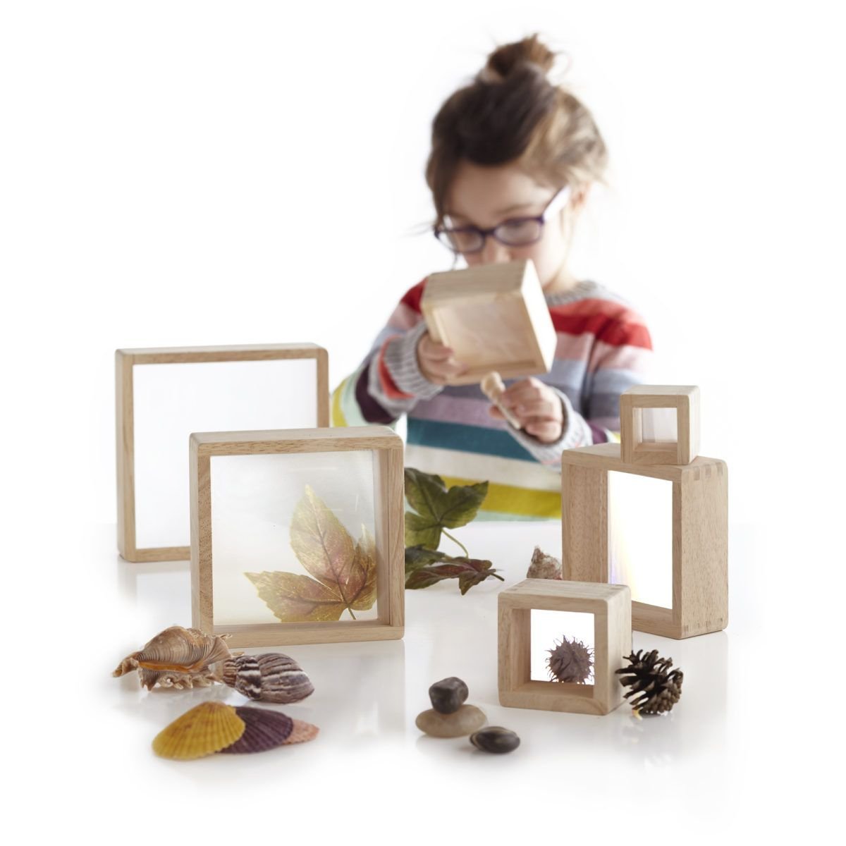 Guidecraft Magnification Blocks, Guidecraft Magnification Blocks,Guidecraft Blocks,sensory toys,Morleys,HANDSONLEARNING,taskmasteronline.co.uk, Guidecraft Magnification Blocks,The Guidecraft Magnification Blocks come with Six stacking squares which feature hardwood frames, and smooth, rounded corners and edges, with inset magnified acrylic windows. The Guidecraft Magnification Blocks are Ideal for exploring natural, tactile, and other detailed materials found inside or in nature. Enhance STE,GuidecraftThe G