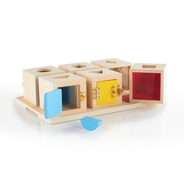 Guidecraft Peekaboo Lock Boxes, Guidecraft Peekaboo Lock Boxes,Lock Box,Sensory lock box,special needs locks box,Bigjigs lock box, Guidecraft Peekaboo Lock Boxes,Unlock each box to explore what's behind each door! This Guidecraft Peekaboo Lock Boxes set of six wooden lock boxes is ideal for learning shape, colour, and spatial relationships. Sort the shapes into the appropriate lock boxes, view them through the transparent,Unlock each box to explore what's behind each door! This Guidecraft Peekaboo Lock Boxe