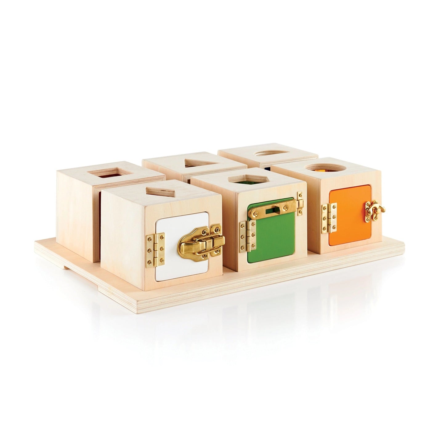 Guidecraft Peekaboo Lock Boxes, Guidecraft Peekaboo Lock Boxes,Lock Box,Sensory lock box,special needs locks box,Bigjigs lock box, Guidecraft Peekaboo Lock Boxes,Unlock each box to explore what's behind each door! This Guidecraft Peekaboo Lock Boxes set of six wooden lock boxes is ideal for learning shape, colour, and spatial relationships. Sort the shapes into the appropriate lock boxes, view them through the transparent,Unlock each box to explore what's behind each door! This Guidecraft Peekaboo Lock Boxe