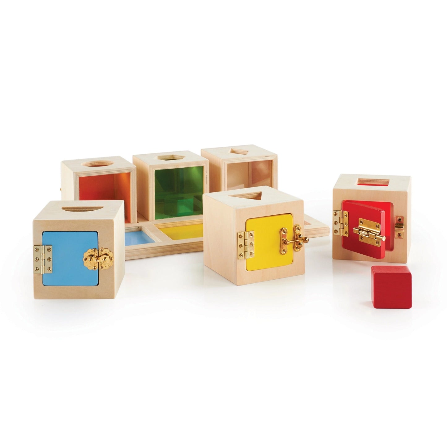 Guidecraft Peekaboo Lock Boxes, Guidecraft Peekaboo Lock Boxes,Lock Box,Sensory lock box,special needs locks box,Bigjigs lock box, Guidecraft Peekaboo Lock Boxes,Unlock each box to explore what's behind each door! This Guidecraft Peekaboo Lock Boxes set of six wooden lock boxes is ideal for learning shape, colour, and spatial relationships. Sort the shapes into the appropriate lock boxes, view them through the transparent,Unlock each box to explore what's behind each door! This Guidecraft Peekaboo Lock Boxe