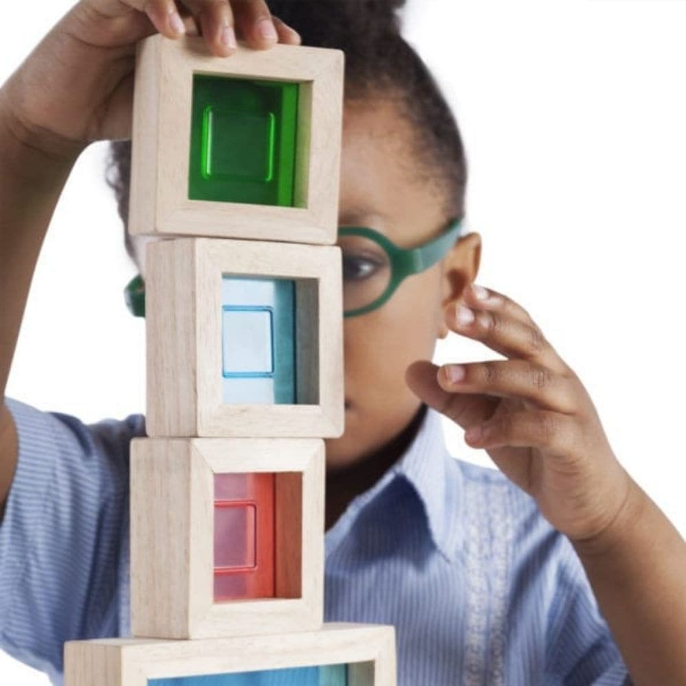 Guidecraft Rainbow Blocks, Guidecraft Rainbow Blocks,Guidecraft rainbow coloured blocks,Rainbow Blocks rainbow sensory blocks,sensory toys,sensory toys for autism,Rainbow Blocks, Guidecraft Rainbow Blocks,This set of 10 Guidecraft Rainbow Blocks are smooth, hardwood blocks and have red, blue, green and yellow plexiglass inserts that will make play time a more colourful experience. The shapes include squares, rectangles, triangles and half-circles that will be sure to compliment and add nice accents with any