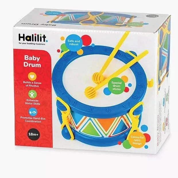 Halilit Baby Drum, Halilit Baby Drum,Halilit musical instruments,Halilit Baby musical toys,Halilit music,Halilit toys,Halilit sensory toys, Halilit Baby Drum,Introduce your little one to the world of music with the Halilit Baby Drum! This high-quality instrument is specially designed for the youngest musicians in mind, perfect for mini maestros as young as 18 months. Not only does it look great, but it's also built with durability and safety at its core. Halilit Baby Drum F,HalilitIntroduce your little one 