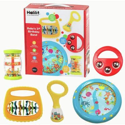 Halilit Baby's First Birthday Band Gift Set, Halilit Baby's First Birthday Band Gift Set,Halilit baby music toys,Halilit toddler toys,Halilit baby toys, Halilit Baby's First Birthday Band Gift Set,Halilit Baby's First Birthday Band Gift Set Celebrate your baby’s first birthday with the Halilit Baby's First Birthday Band Gift Set, a perfect introduction to the sensory world of music-making! This delightful set is packed with high-quality musical instruments designed to spark creativity, enhanceHalilit Baby's