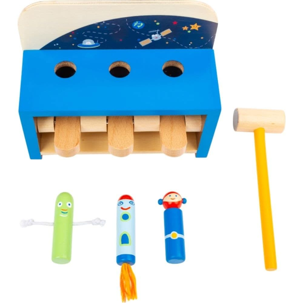 Hammering Bench Space, Hammering Bench Space,Space themed wooden toys,peg and hammer toy,pounding hammer toy,toddler toys, Hammering Bench Space,Wooden Hammering Space Bench – Launch Into Fun and Learning! Children will love the Wooden Hammering Space Bench, a space-themed activity designed to boost physical development from an early age. This exciting hammering game challenges children to become hammer experts as they smack the wooden levers under the table,Wooden Hammering Space Bench – Launch Into Fun an