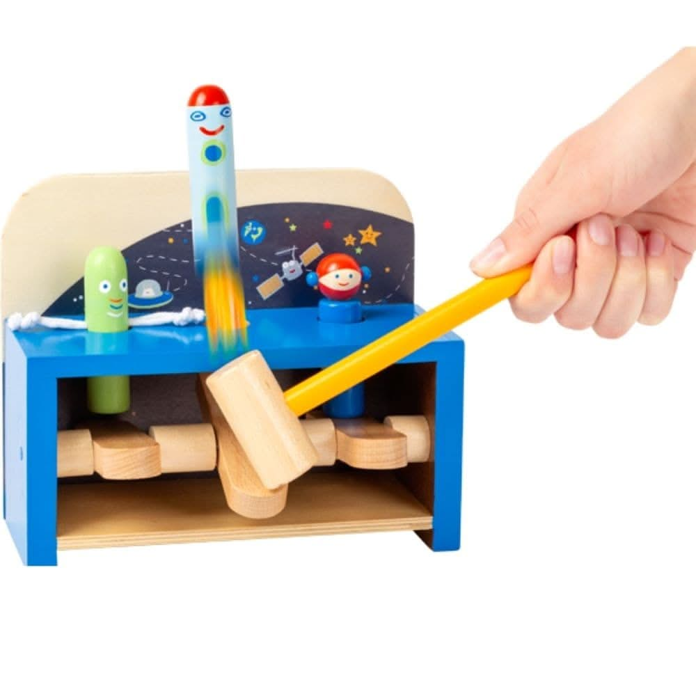 Hammering Bench Space, Hammering Bench Space,Space themed wooden toys,peg and hammer toy,pounding hammer toy,toddler toys, Hammering Bench Space,Wooden Hammering Space Bench – Launch Into Fun and Learning! Children will love the Wooden Hammering Space Bench, a space-themed activity designed to boost physical development from an early age. This exciting hammering game challenges children to become hammer experts as they smack the wooden levers under the table,Wooden Hammering Space Bench – Launch Into Fun an