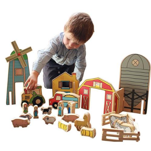 Happy Architect Farm 26 Piece Set, Happy Architect Farm 26 Piece Set,Wooden farm set,pretend play farm,childrens wooden toys,children's imaginative play ideas, Happy Architect Farm 26 Piece Set,Ignite the spark of creativity and rustic adventure in your little one with the Happy Architect Farm set! Crafted with precision from high-quality wood, this farm playset is designed to encourage young minds to weave tales of farmyard frolic and foster their imaginative play. At the intersection of fun and learning, 