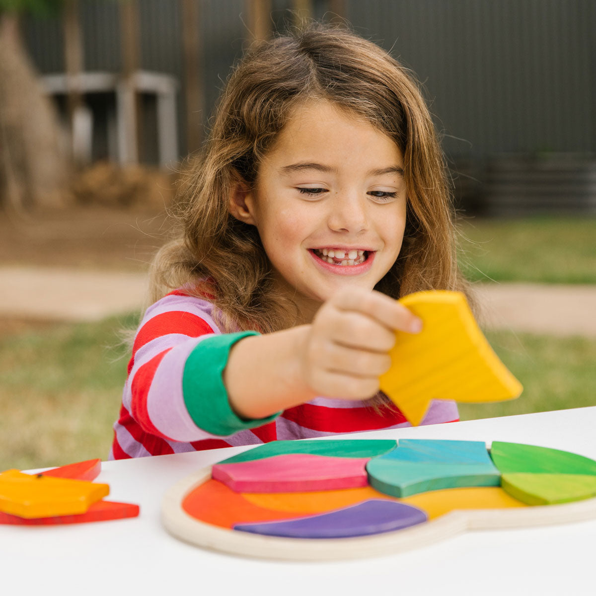 Heart Full of Colour, Heart Full of Colour,Freckled Frog Wooden Toy,Wooden Toys,Wooden Toys for children, Heart Full of Colour,Introducing the Freckled Frog Heart Full of Color Puzzle, a vibrant and engaging puzzle designed to captivate young minds.Little ones will be drawn to the puzzle's vibrant and eye-catching colours. The bright hues will attract their attention and spark their curiosity, makingIntroducing the Freckled Frog Heart Full of Color Puzzle, a vibrant and engaging puzzle designed to captivate