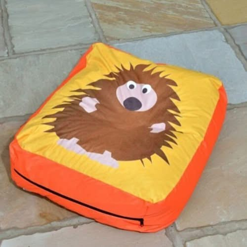 Hedgehog Outdoor and Indoor Bean Cushion, outdoor hedgehog childrens cushion set,childrens garden cushions,early years resources,early years school supplies, Hedgehog Outdoor and Indoor Bean Cushion,Introducing our delightful Fantastic Hedgehog Creature Outdoor Bean Cushion, where ultimate comfort meets vibrant design, infusing a touch of playful elegance into your indoor or outdoor spaces. Crafted with meticulous attention to detail in the UK, this bean cushion stands as a testimony to superior BritishIntr