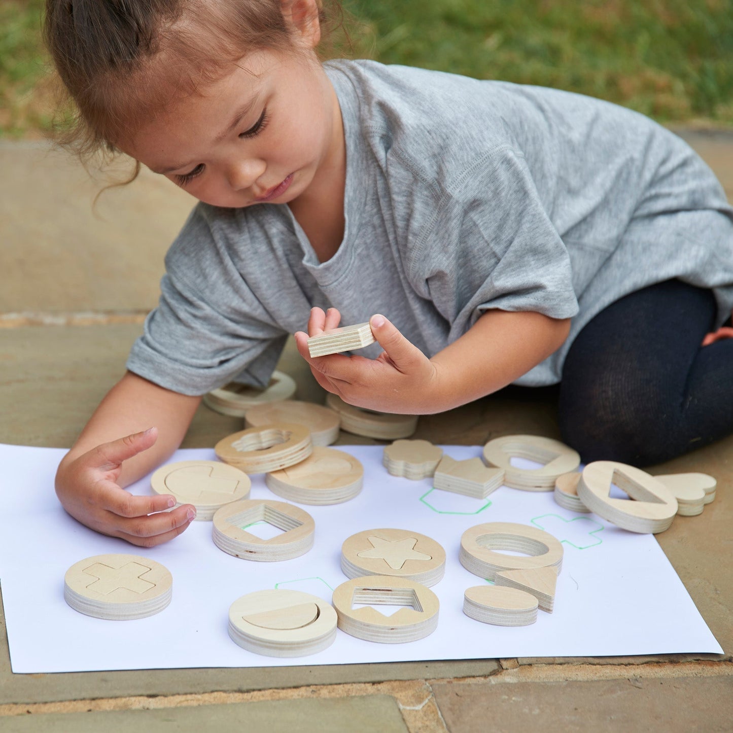 Inside Outside Wooden Shapes, Inside Outside Wooden Shapes,TickIT Inside Outside Wooden Shapes,Shape sorting toys,Puzzle solving toys, Inside Outside Wooden Shapes,The TickiT® Inside Outside Wooden Shapes set offers endless opportunities for your child to develop essential skills through hands-on exploration of shapes and patterns. This thoughtfully designed set includes 14 beautifully crafted wooden discs, each containing a uniqueThe TickiT® Inside Outside Wooden Shapes set offers endless opportunities for