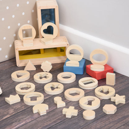 Inside Outside Wooden Shapes, Inside Outside Wooden Shapes,TickIT Inside Outside Wooden Shapes,Shape sorting toys,Puzzle solving toys, Inside Outside Wooden Shapes,The TickiT® Inside Outside Wooden Shapes set offers endless opportunities for your child to develop essential skills through hands-on exploration of shapes and patterns. This thoughtfully designed set includes 14 beautifully crafted wooden discs, each containing a uniqueThe TickiT® Inside Outside Wooden Shapes set offers endless opportunities for