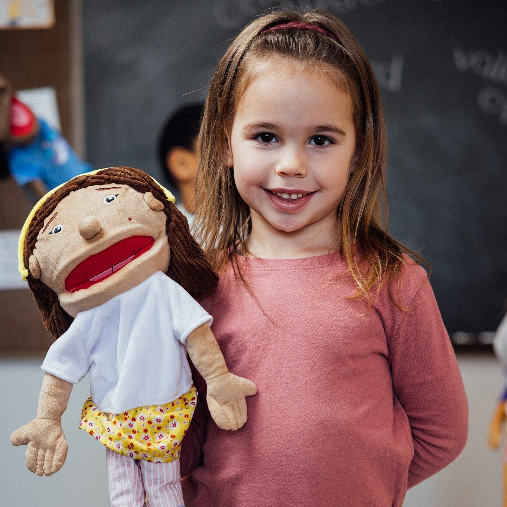 Julia's Puppet, Julia's Puppet,Puppet,Puppet,Childrens hand puppets,baby puppets,social skills puppets, Julia's Puppet,Introducing Julia Rojas, the embodiment of spirit, friendship, and good sportsmanship, brought to life through the vibrant and engaging design of our newest kid puppet. Designed to foster emotional expression and spur the wildest bounds of imaginative play, Julia Rojas is ready to become your child's new favorite playm,Julia's PuppetIntroducing Julia Rojas, the embodiment of spirit, friends