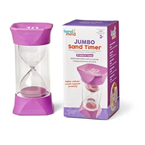 Jumbo Sand Timers 10-Minutes, Jumbo Sand Timers 10-Minutes, Jumbo Sand timer,10 minute sand timer,special needs sand timer, Jumbo Sand Timers 10-Minutes,The Jumbo Sand Timer (10-Minute) is a versatile and educational tool designed to offer a visual representation of the passage of 10 minutes. Suitable for use in classrooms or at home, it serves as a fantastic aid for teaching time management, transitioning between activities, or creating a peaceful environment. JumboThe Jumbo Sand Timer (10-Minute) is a ver