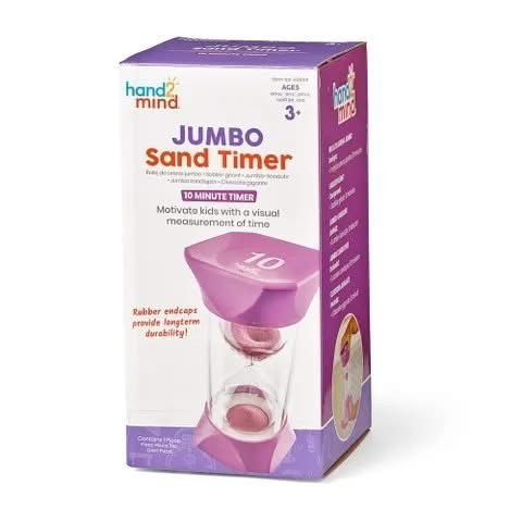 Jumbo Sand Timers 10-Minutes, Jumbo Sand Timers 10-Minutes, Jumbo Sand timer,10 minute sand timer,special needs sand timer, Jumbo Sand Timers 10-Minutes,The Jumbo Sand Timer (10-Minute) is a versatile and educational tool designed to offer a visual representation of the passage of 10 minutes. Suitable for use in classrooms or at home, it serves as a fantastic aid for teaching time management, transitioning between activities, or creating a peaceful environment. JumboThe Jumbo Sand Timer (10-Minute) is a ver