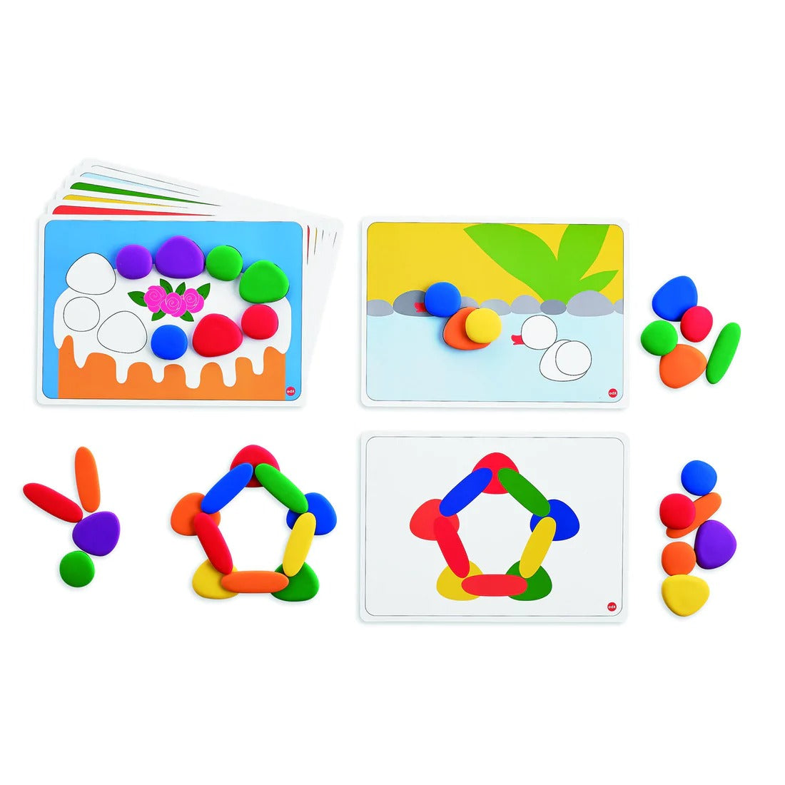 Junior Rainbow Pebbles Activity Set - Pk44, Junior Rainbow Pebbles Activity Set - Pk44,Junior Rainbow Pebbles, sensory pebbles,counting pebbles,yellowdoor,yellow door discount code, Junior Rainbow Pebbles Activity Set - Pk44,The Junior Rainbow Pebbles® Activity Set is an attractive and appealing resource! In six vibrant colours, the Junior Rainbow Pebbles are a great tool for children to learn about basic counting and sorting, number concept, measurement, balance, creation and promote fine motor skills and 