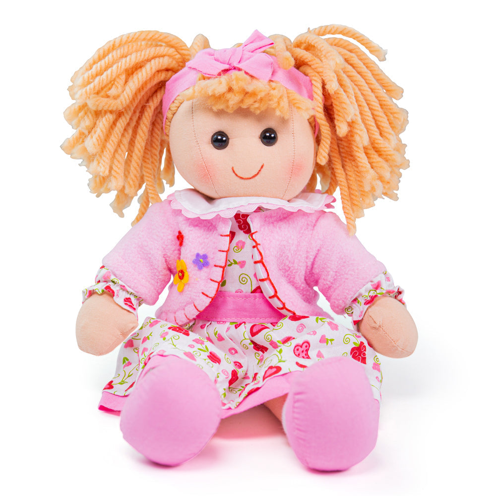 Kelly Doll - Medium, Kelly Doll - Medium,BIGJIGS DOLLS,Dolls,Children's dolls, Kelly Doll - Medium,Introducing Kelly, the adorable and huggable doll that is ready to be your little one's newest best friend! With her charming pink dress and a matching cardigan, Kelly is the epitome of cuteness and style.Designed with attention to detail, this soft and cuddly doll will engage your child's imagination during playtime. ,Kelly Doll - MediumIntroducing Kelly, the adorable and huggable doll that is ready to be you