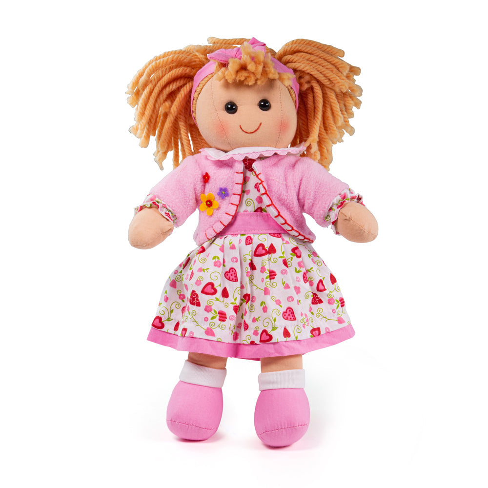 Kelly Doll - Medium, Kelly Doll - Medium,BIGJIGS DOLLS,Dolls,Children's dolls, Kelly Doll - Medium,Introducing Kelly, the adorable and huggable doll that is ready to be your little one's newest best friend! With her charming pink dress and a matching cardigan, Kelly is the epitome of cuteness and style.Designed with attention to detail, this soft and cuddly doll will engage your child's imagination during playtime. ,Kelly Doll - MediumIntroducing Kelly, the adorable and huggable doll that is ready to be you