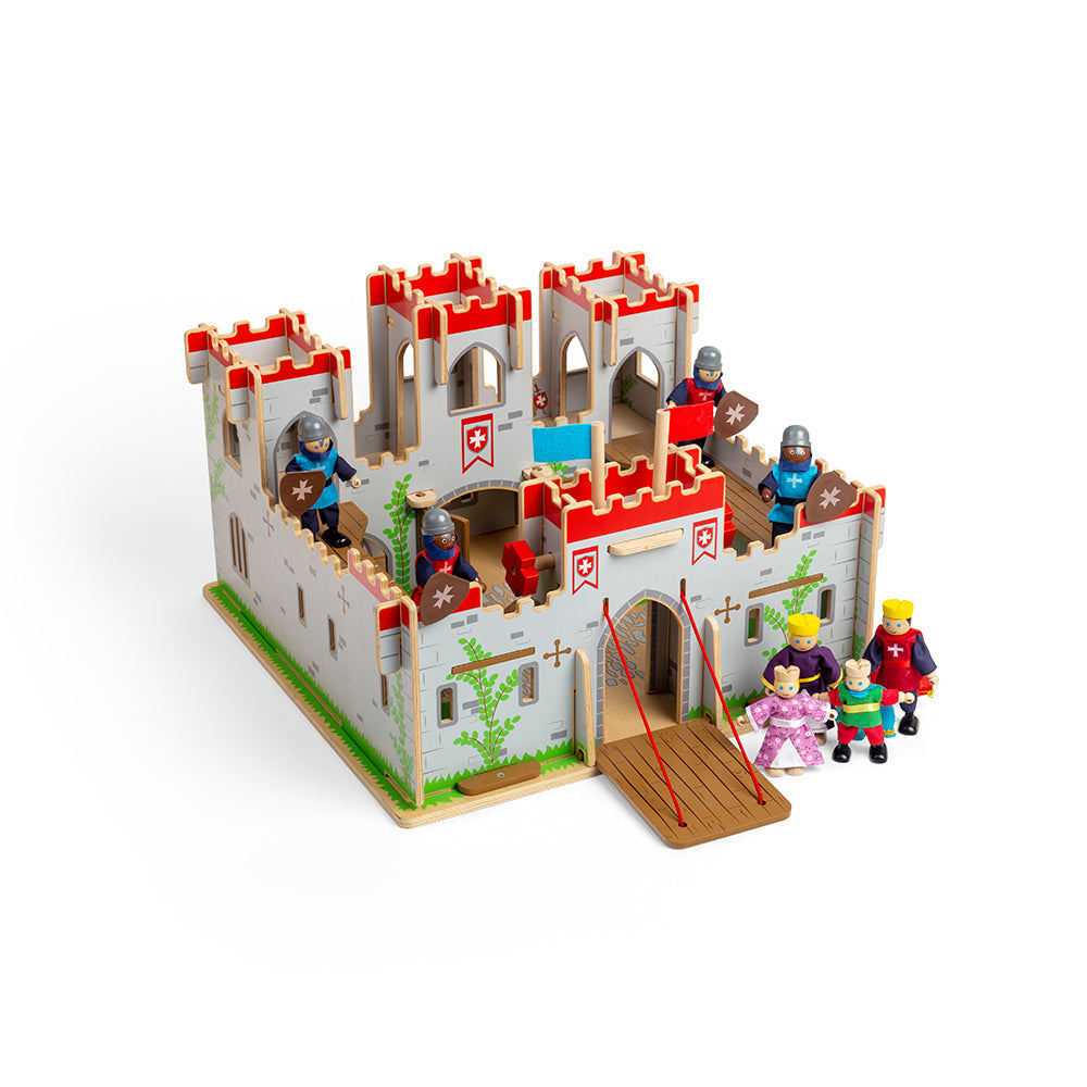 King George's Castle Toy Bundle, King George's Castle Toy Bundle,Bigjigs Toys Wooden toys,Bigjigs toys wooden castles, King George's Castle Toy Bundle,Who’s the King or Queen of the Castle? Watch the Knights battle it out to claim the Castle and help the Royal Family escape into the forest with our exclusive Castle Toy Bundle. Kids can enjoy lots of Medieval madness with the included King George’s Castle, Royal Family Dolls and Medieval Knights. Made fromWho’s the King or Queen of the Castle? Watch the Knig