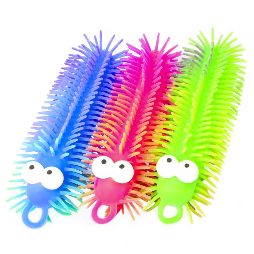 Large Puffer Caterpillar, Large Puffer Caterpillar,Puffer toys,sensory puffer toys,fidget puffer toys,Fidget toys,Sensory Fidget toy,Pocket money toys,pocket money fidget toys,sensory toys, Large Puffer Caterpillar,Large Puffer Caterpillar The Large Puffer Caterpillar is a wonderfully tactile toy that offers endless sensory stimulation and fun! With soft, stretchable ‘spikes’ covering its entire body, this caterpillar can be squished, stretched, and thrown, providing a satisfying tactile experience with eve