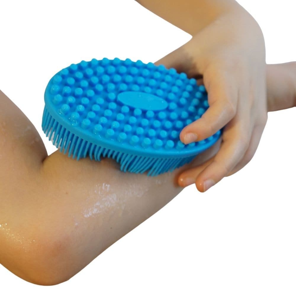 Large Silicone Sensory Brush, Large Silicone Sensory Brush,Sensory Brush,THERAPY brush,Wilbarger brush,Wilbarger sensory brush, Large Silicone Sensory Brush,Rub the Large Silicone Sensory Brush gently against your skin, or let it tickle the back of your hand. Our Silicone Sensory Brush features soft bristles on one side and smooth tactile bumps on the other. Perfect tool for daily brushing protocol and soothing sensory input. Supports sensory seekers and engages under resp,Large Silicone SensoryRub the Larg