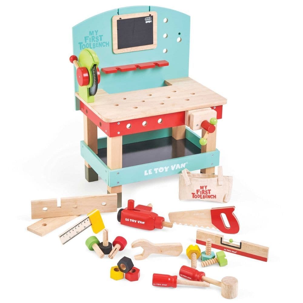 LeToy Van Wooden Tool Bench, Le Van Toys Wooden Tool Bench,childrens work bench,childrens pretend play tool set,childrens tool set bench, LeToy Van Wooden Tool Bench,Unleash your child's inner builder with our wooden tool bench toy and power tools. This exciting and comprehensive set is perfect for introducing little ones to the world of construction and imaginative play. Crafted from high-quality, solid wood, this eco-friendly toy is built to withstand the test of time. Not onlyLe Toy Van Wooden Tool Bench